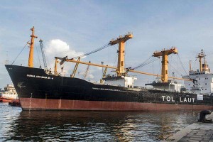 Ilustrasi kapal tol laut logistik Natuna berangkat dari Pelabuhan Tanjung Priok, Jakarta. - Antara
